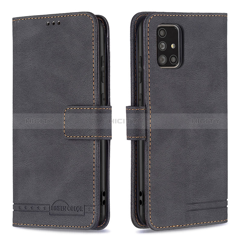 Coque Portefeuille Livre Cuir Etui Clapet B05F pour Samsung Galaxy A71 5G Noir Plus