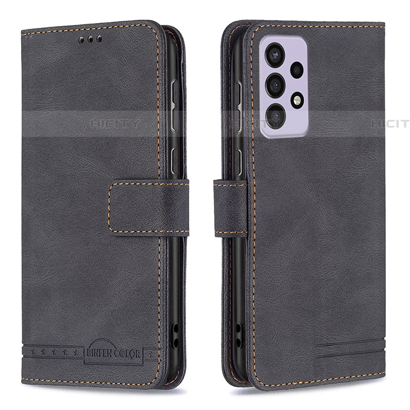 Coque Portefeuille Livre Cuir Etui Clapet B05F pour Samsung Galaxy A73 5G Noir Plus