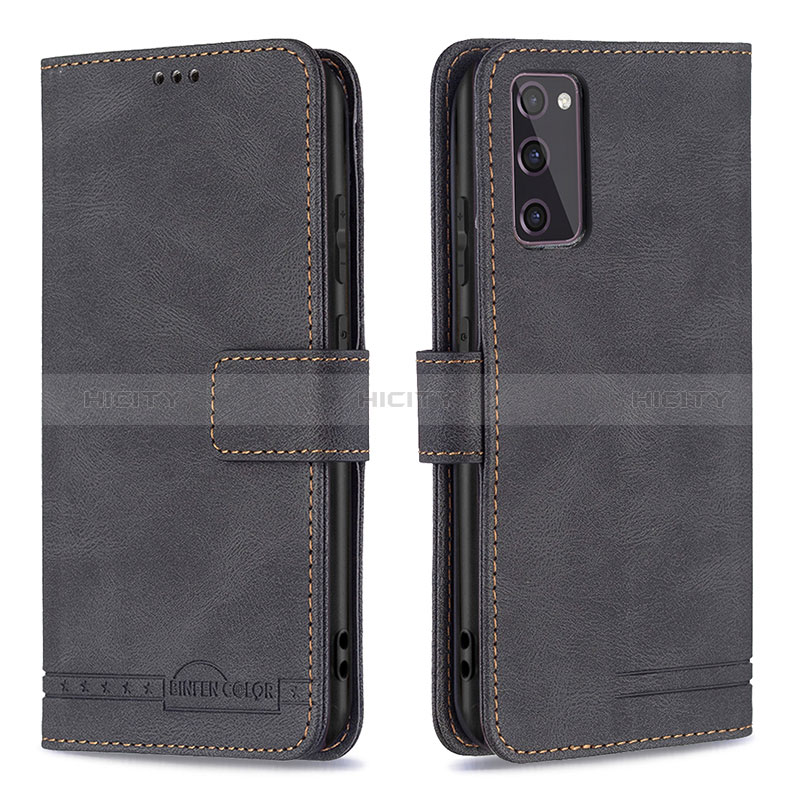 Coque Portefeuille Livre Cuir Etui Clapet B05F pour Samsung Galaxy S20 Lite 5G Noir Plus