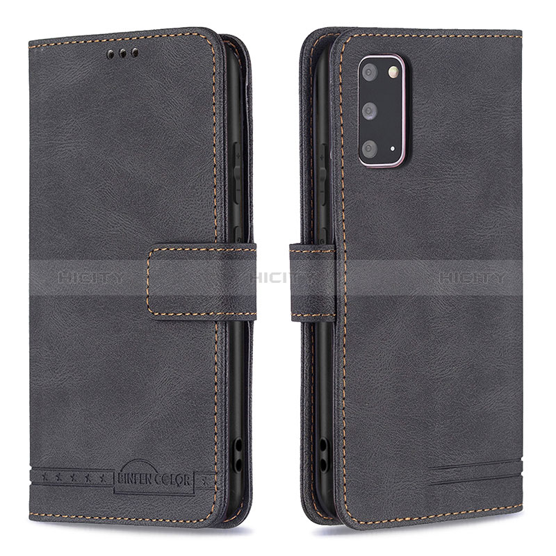 Coque Portefeuille Livre Cuir Etui Clapet B05F pour Samsung Galaxy S20 Noir Plus