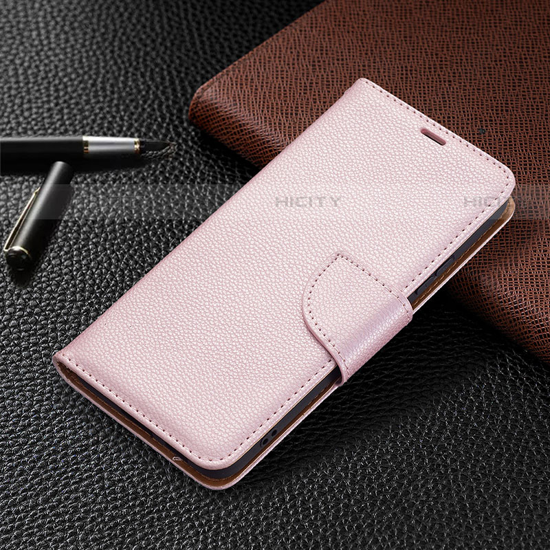 Coque Portefeuille Livre Cuir Etui Clapet B05F pour Samsung Galaxy S22 Plus 5G Rose Plus