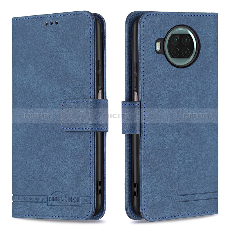 Coque Portefeuille Livre Cuir Etui Clapet B05F pour Xiaomi Mi 10i 5G Bleu Plus