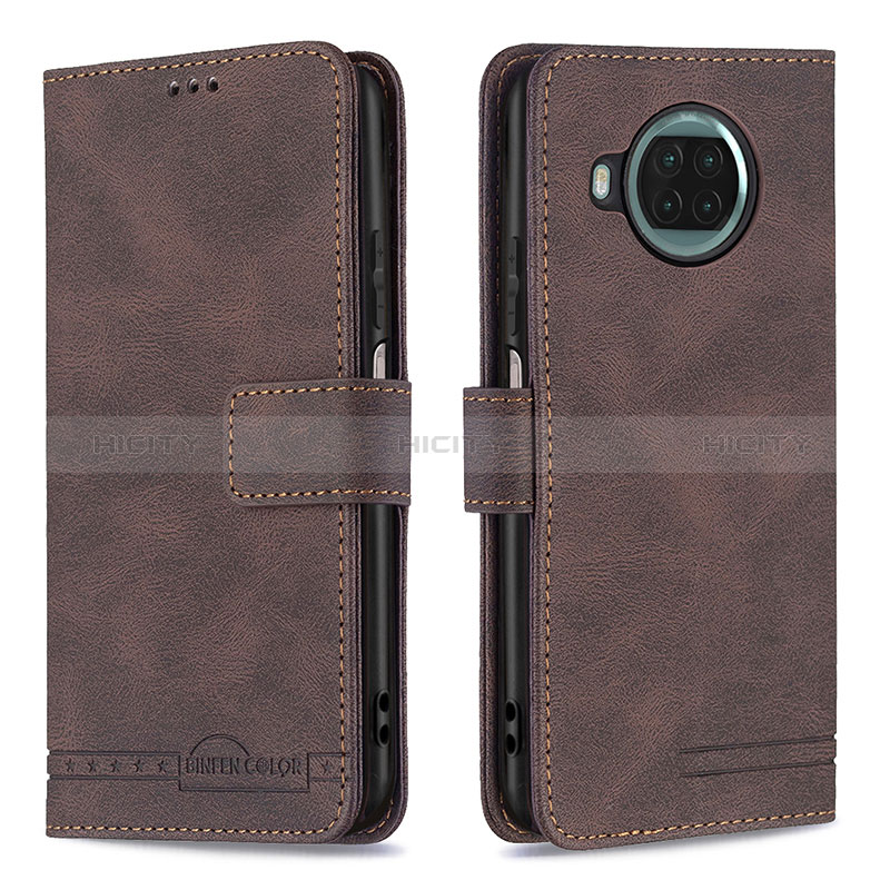 Coque Portefeuille Livre Cuir Etui Clapet B05F pour Xiaomi Mi 10i 5G Marron Plus