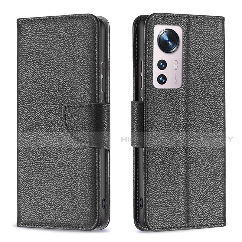 Coque Portefeuille Livre Cuir Etui Clapet B05F pour Xiaomi Mi 12 5G Noir Plus