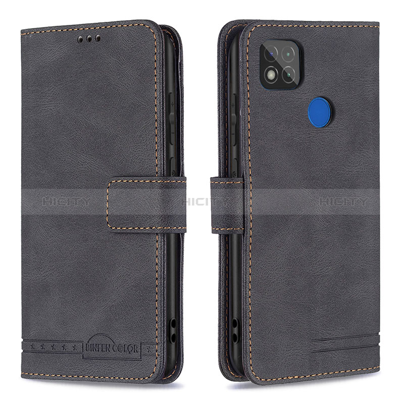 Coque Portefeuille Livre Cuir Etui Clapet B05F pour Xiaomi POCO C3 Noir Plus