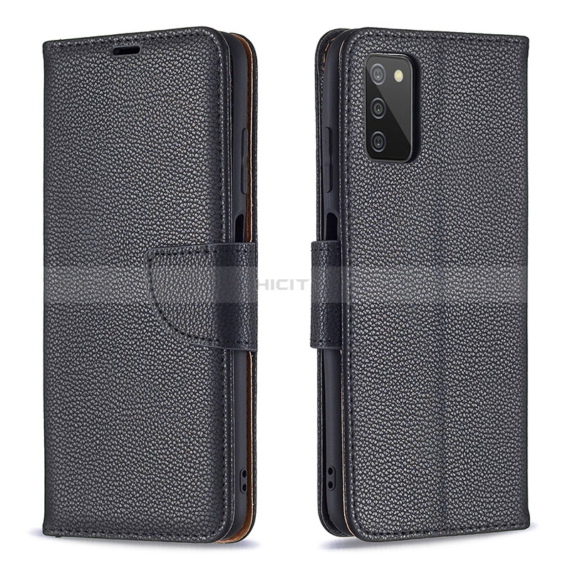 Coque Portefeuille Livre Cuir Etui Clapet B06F pour Samsung Galaxy A02s Noir Plus