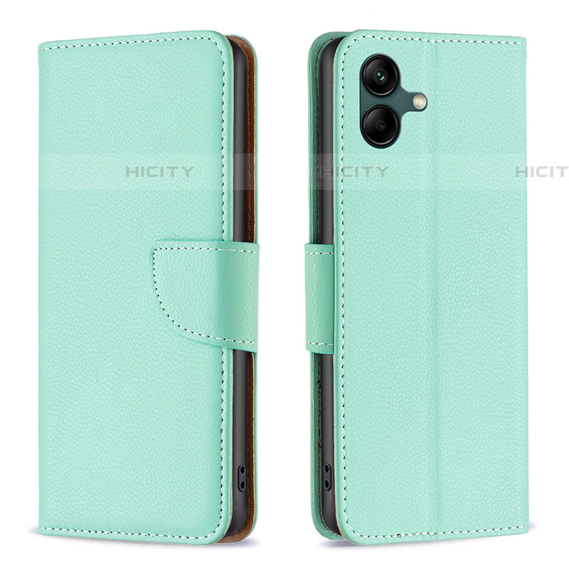 Coque Portefeuille Livre Cuir Etui Clapet B06F pour Samsung Galaxy A04E Vert Plus