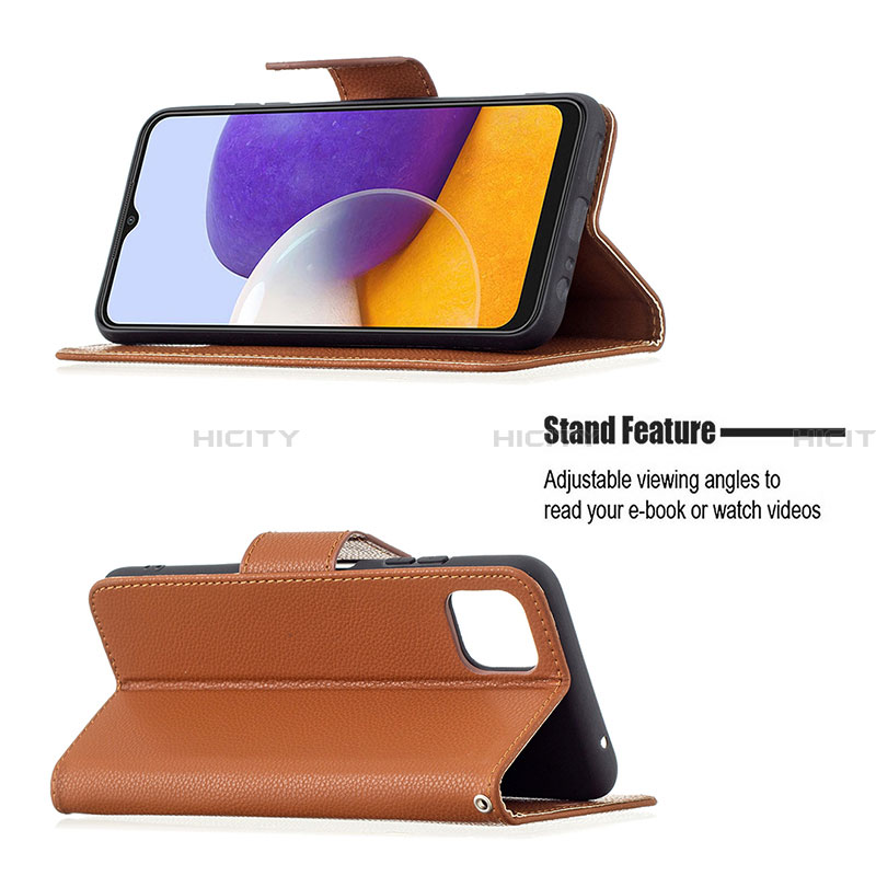 Coque Portefeuille Livre Cuir Etui Clapet B06F pour Samsung Galaxy A22 5G Plus