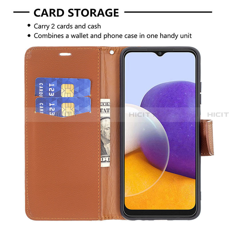 Coque Portefeuille Livre Cuir Etui Clapet B06F pour Samsung Galaxy A22 5G Plus