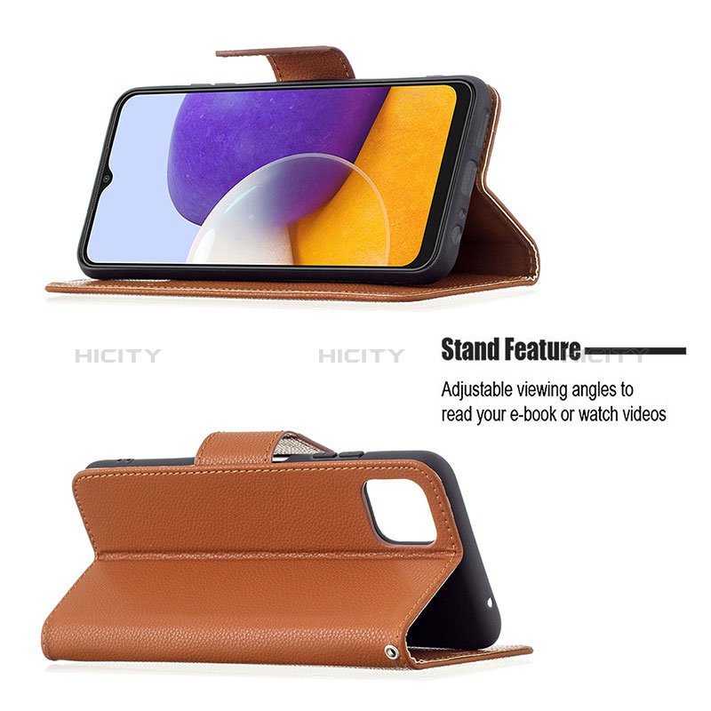 Coque Portefeuille Livre Cuir Etui Clapet B06F pour Samsung Galaxy A22s 5G Plus