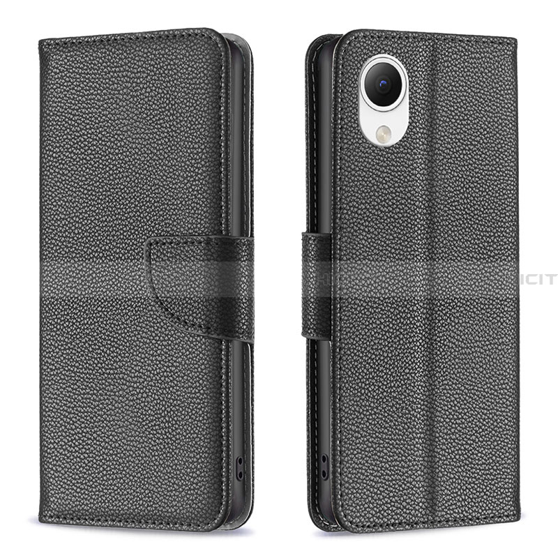 Coque Portefeuille Livre Cuir Etui Clapet B06F pour Samsung Galaxy A23 5G SC-56C Noir Plus