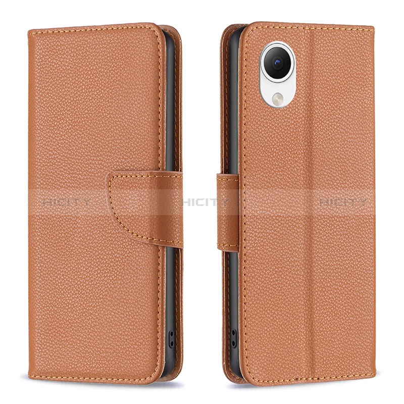 Coque Portefeuille Livre Cuir Etui Clapet B06F pour Samsung Galaxy A23e 5G Marron Plus