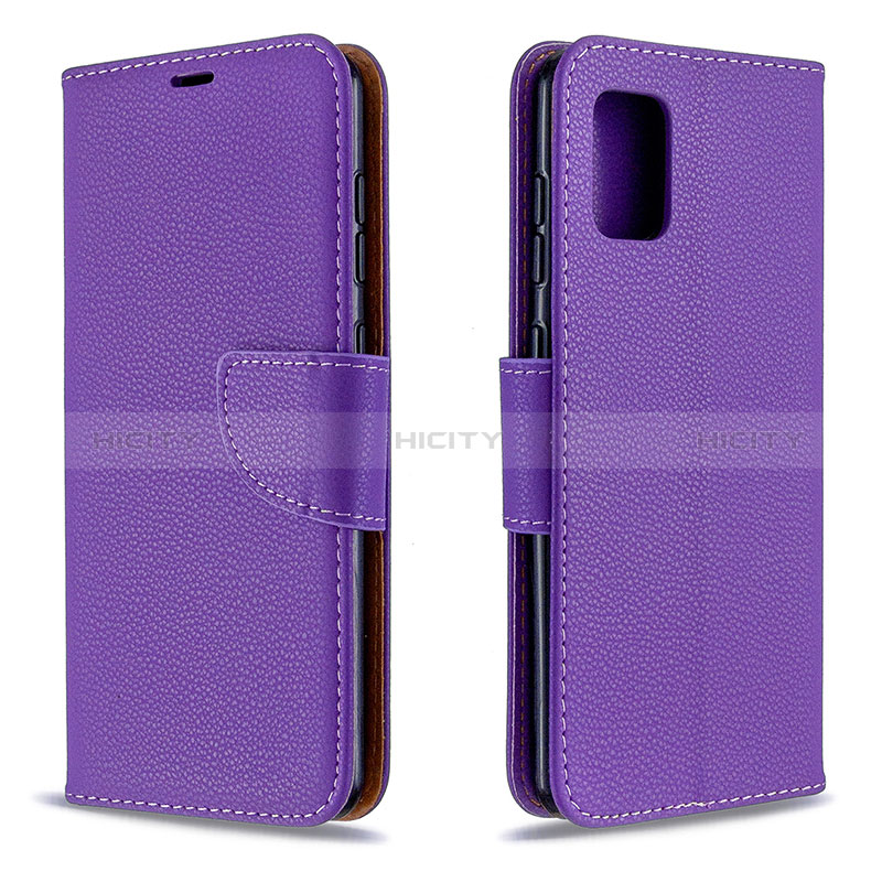 Coque Portefeuille Livre Cuir Etui Clapet B06F pour Samsung Galaxy A31 Violet Plus