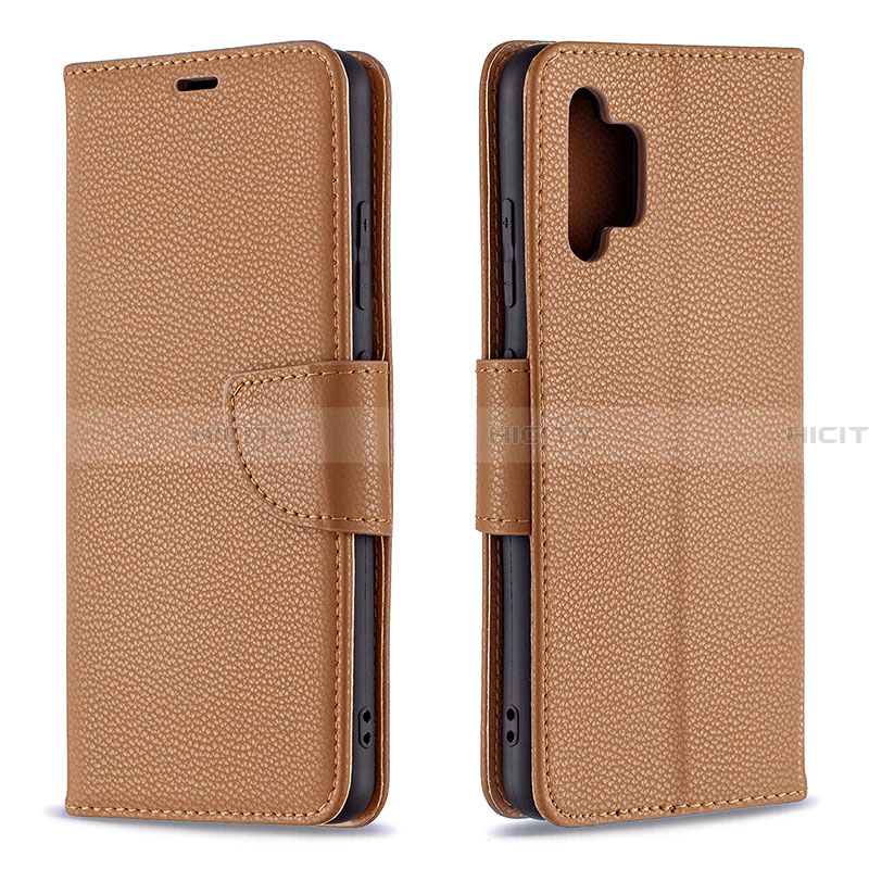 Coque Portefeuille Livre Cuir Etui Clapet B06F pour Samsung Galaxy A32 5G Marron Plus