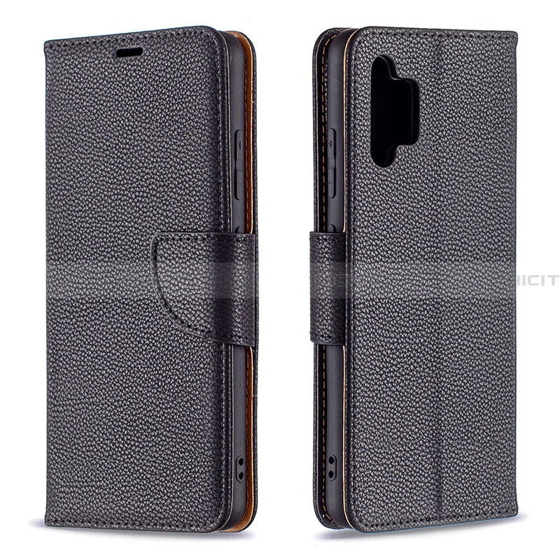 Coque Portefeuille Livre Cuir Etui Clapet B06F pour Samsung Galaxy A32 5G Noir Plus