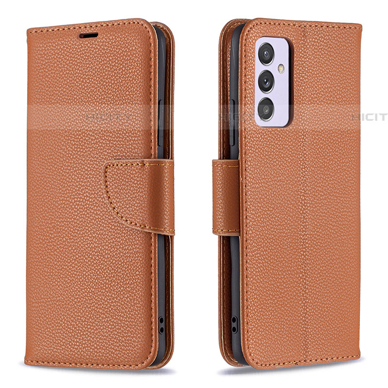 Coque Portefeuille Livre Cuir Etui Clapet B06F pour Samsung Galaxy A34 5G Marron Plus