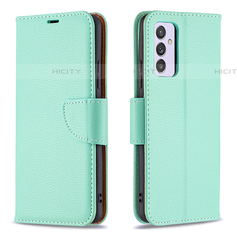 Coque Portefeuille Livre Cuir Etui Clapet B06F pour Samsung Galaxy A34 5G Vert Plus