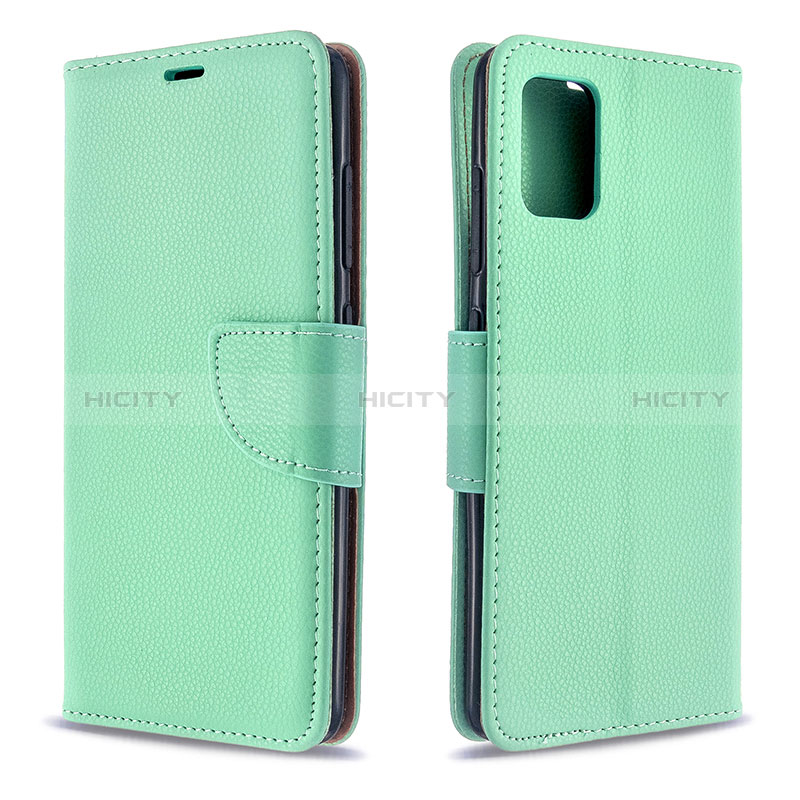 Coque Portefeuille Livre Cuir Etui Clapet B06F pour Samsung Galaxy A51 4G Vert Plus