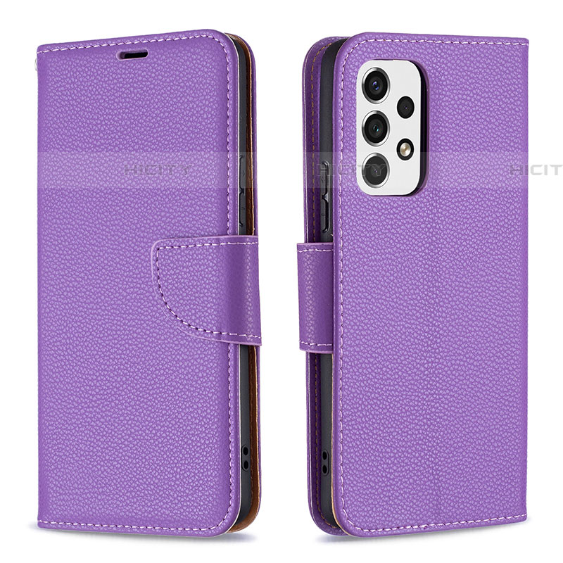 Coque Portefeuille Livre Cuir Etui Clapet B06F pour Samsung Galaxy A53 5G Violet Plus