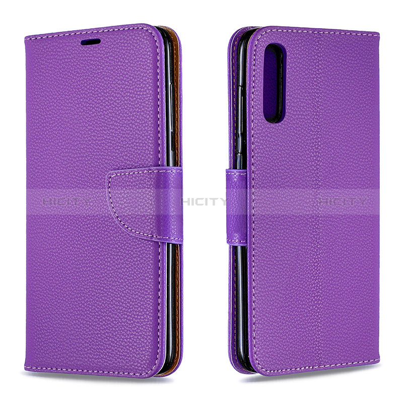 Coque Portefeuille Livre Cuir Etui Clapet B06F pour Samsung Galaxy A70 Violet Plus