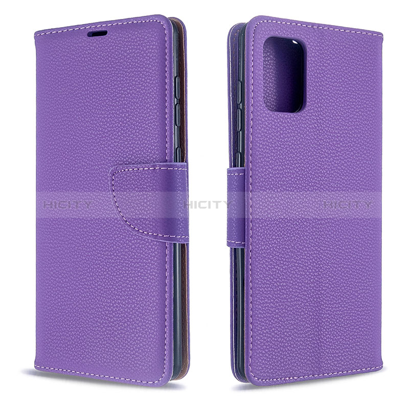 Coque Portefeuille Livre Cuir Etui Clapet B06F pour Samsung Galaxy A71 5G Violet Plus