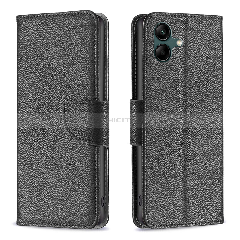 Coque Portefeuille Livre Cuir Etui Clapet B06F pour Samsung Galaxy M04 Noir Plus