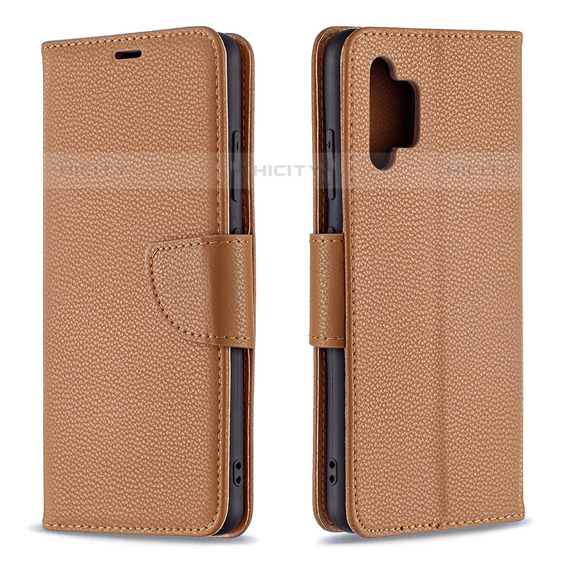 Coque Portefeuille Livre Cuir Etui Clapet B06F pour Samsung Galaxy M32 5G Marron Plus