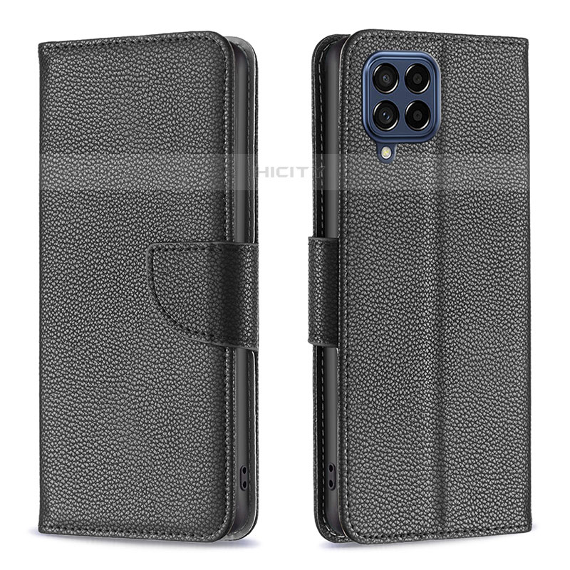 Coque Portefeuille Livre Cuir Etui Clapet B06F pour Samsung Galaxy M53 5G Noir Plus