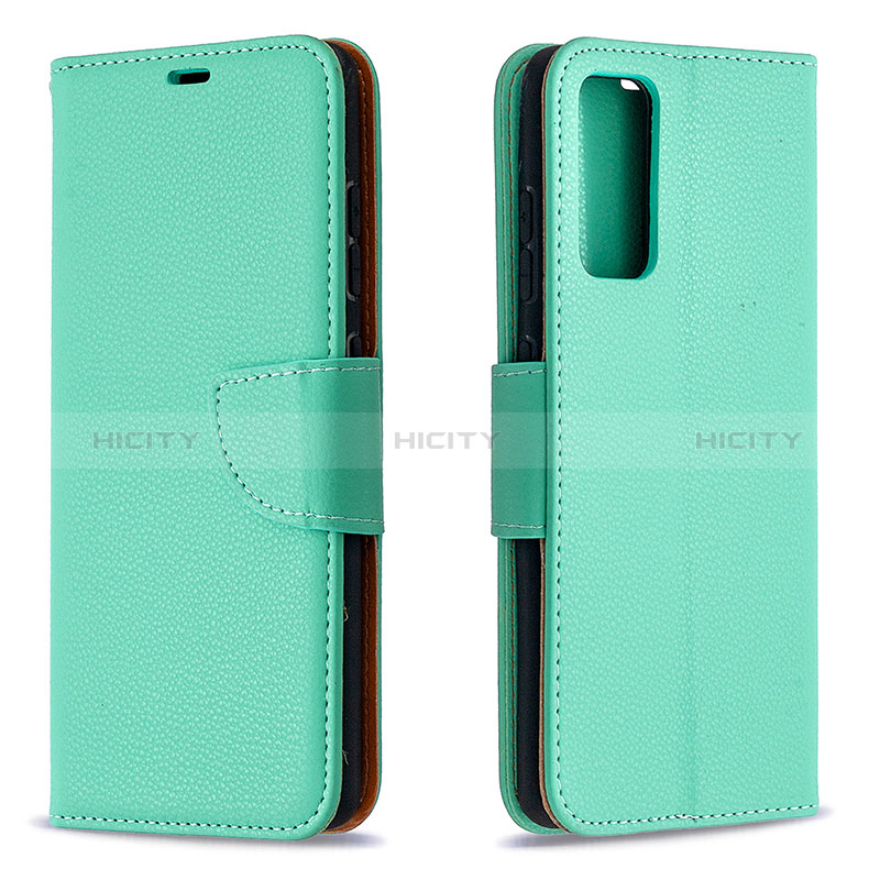 Coque Portefeuille Livre Cuir Etui Clapet B06F pour Samsung Galaxy S20 FE 5G Vert Plus