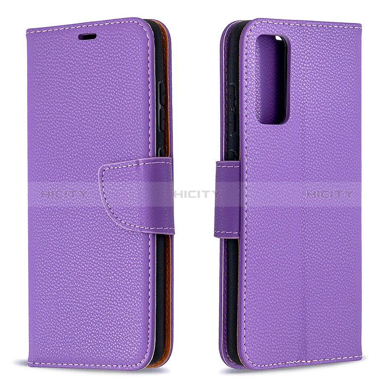 Coque Portefeuille Livre Cuir Etui Clapet B06F pour Samsung Galaxy S20 FE 5G Violet Plus