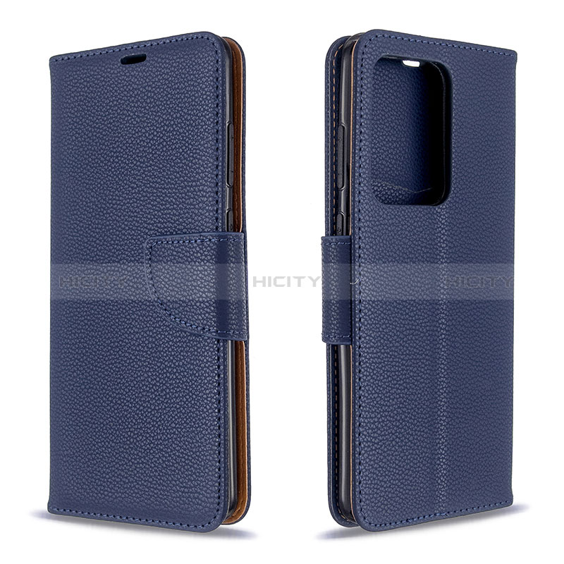 Coque Portefeuille Livre Cuir Etui Clapet B06F pour Samsung Galaxy S20 Plus 5G Bleu Plus