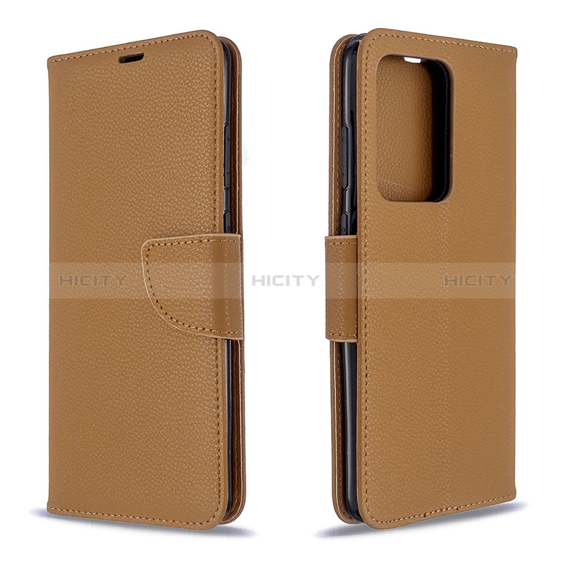 Coque Portefeuille Livre Cuir Etui Clapet B06F pour Samsung Galaxy S20 Plus 5G Marron Plus