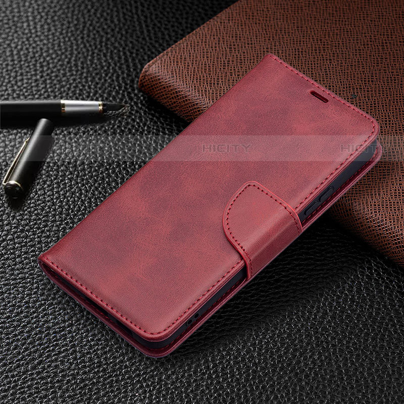 Coque Portefeuille Livre Cuir Etui Clapet B06F pour Samsung Galaxy S22 Plus 5G Rouge Plus