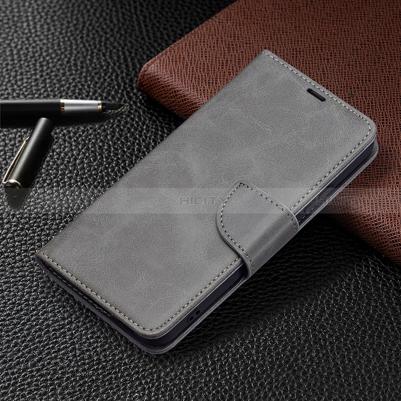 Coque Portefeuille Livre Cuir Etui Clapet B06F pour Samsung Galaxy S24 Plus 5G Gris Plus