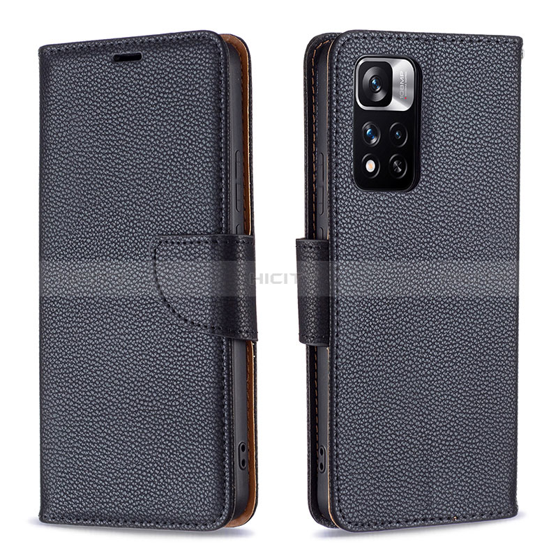 Coque Portefeuille Livre Cuir Etui Clapet B06F pour Xiaomi Mi 11i 5G (2022) Noir Plus