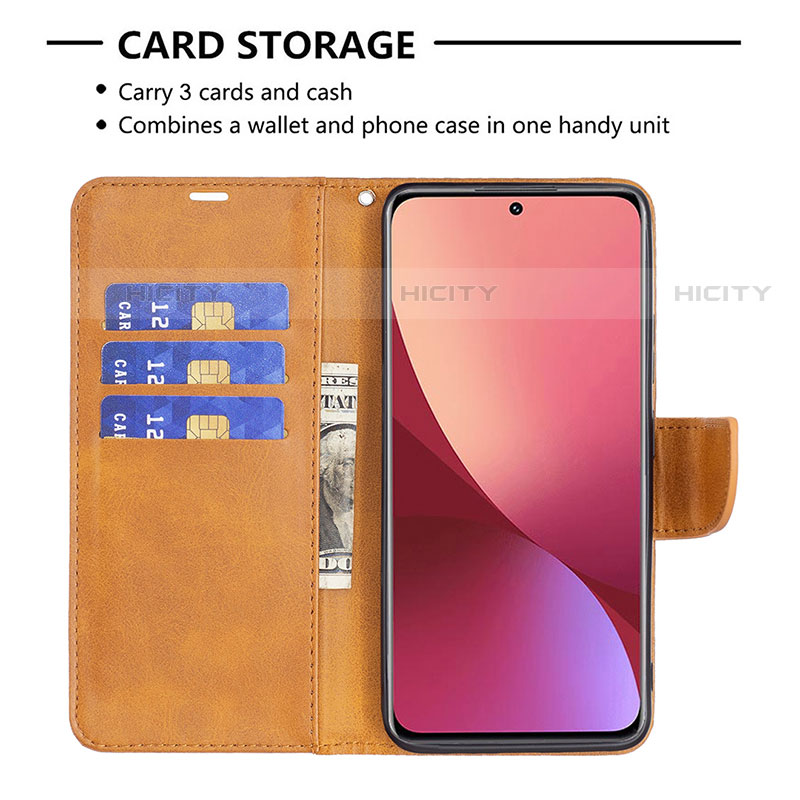 Coque Portefeuille Livre Cuir Etui Clapet B06F pour Xiaomi Mi 12 Pro 5G Plus