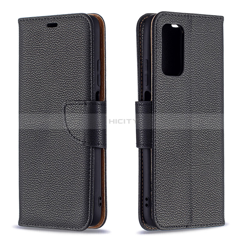 Coque Portefeuille Livre Cuir Etui Clapet B06F pour Xiaomi Poco M3 Noir Plus