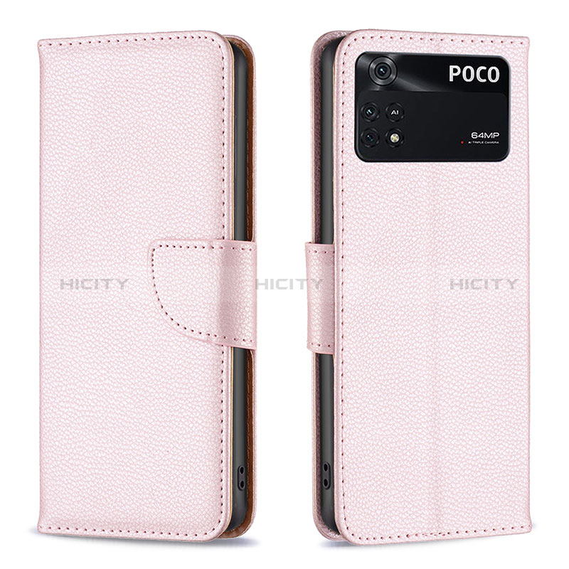 Coque Portefeuille Livre Cuir Etui Clapet B06F pour Xiaomi Poco M4 Pro 4G Plus