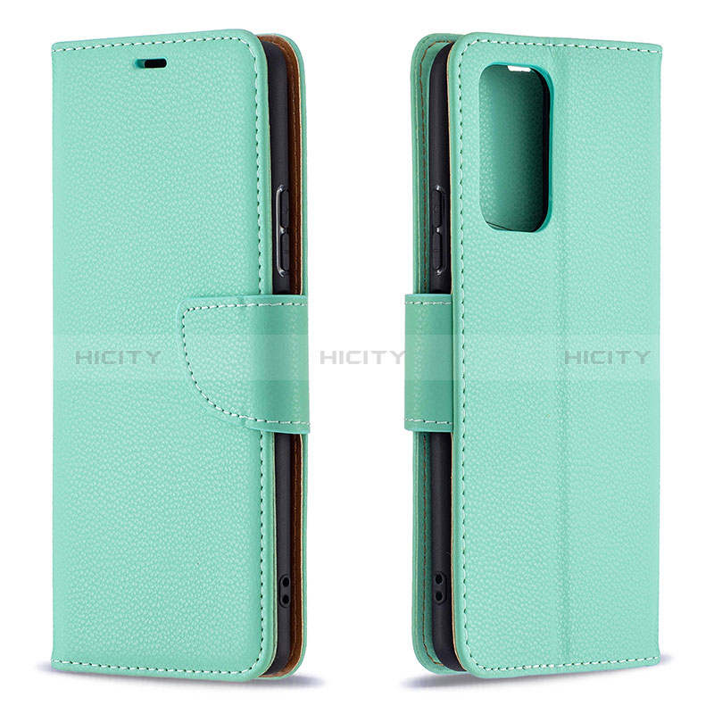 Coque Portefeuille Livre Cuir Etui Clapet B06F pour Xiaomi Redmi Note 10 Pro 4G Vert Plus