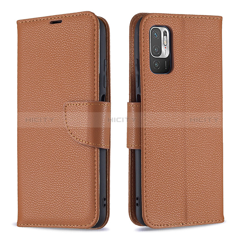 Coque Portefeuille Livre Cuir Etui Clapet B06F pour Xiaomi Redmi Note 11 SE 5G Marron Plus