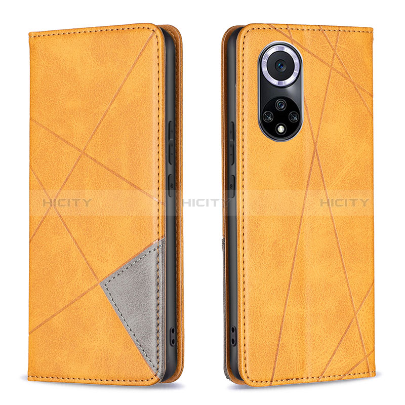 Coque Portefeuille Livre Cuir Etui Clapet B07F pour Huawei Honor 50 5G Brun Clair Plus