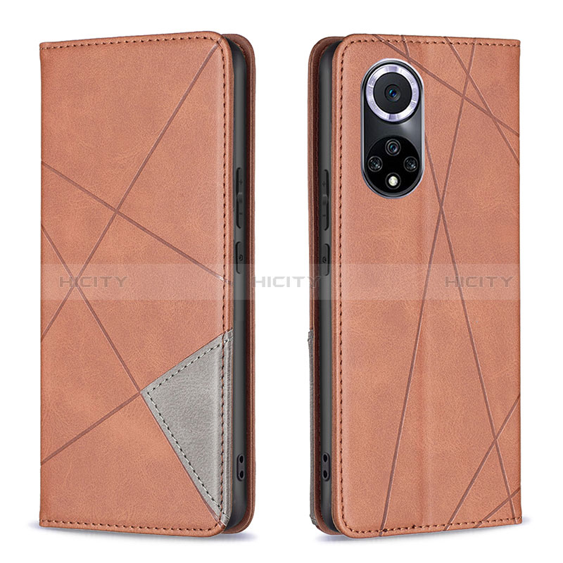 Coque Portefeuille Livre Cuir Etui Clapet B07F pour Huawei Honor 50 5G Marron Plus