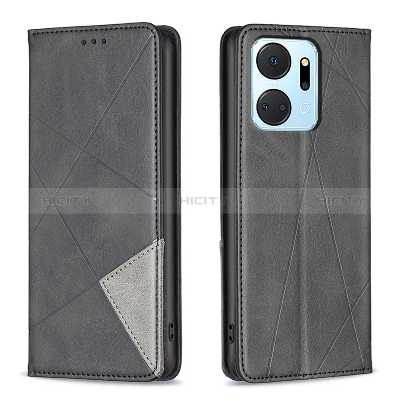 Coque Portefeuille Livre Cuir Etui Clapet B07F pour Huawei Honor X7a Noir Plus