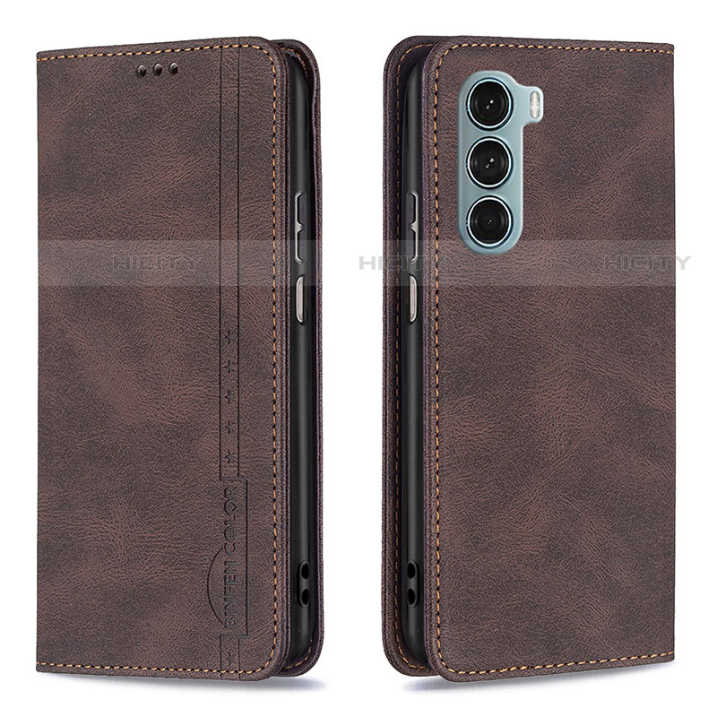 Coque Portefeuille Livre Cuir Etui Clapet B07F pour Motorola Moto Edge S30 5G Marron Plus