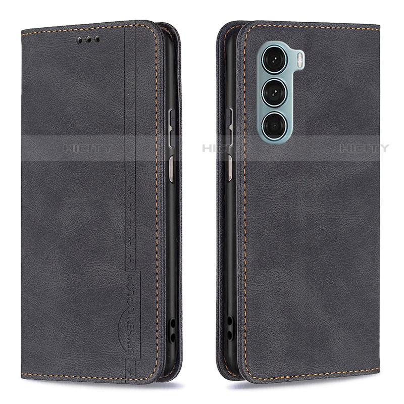 Coque Portefeuille Livre Cuir Etui Clapet B07F pour Motorola Moto Edge S30 5G Noir Plus