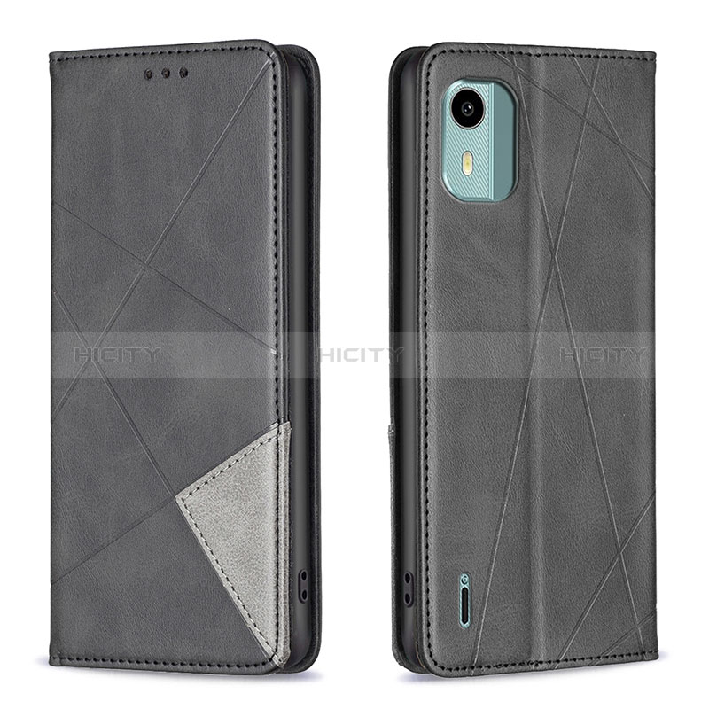 Coque Portefeuille Livre Cuir Etui Clapet B07F pour Nokia C12 Plus Noir Plus