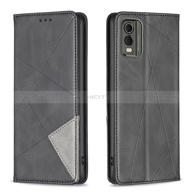 Coque Portefeuille Livre Cuir Etui Clapet B07F pour Nokia C210 Noir Plus