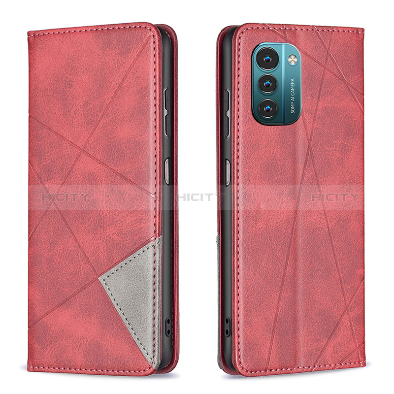 Coque Portefeuille Livre Cuir Etui Clapet B07F pour Nokia G11 Rouge Plus