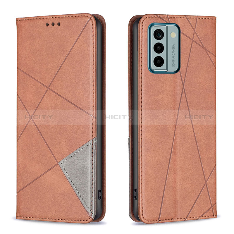 Coque Portefeuille Livre Cuir Etui Clapet B07F pour Nokia G22 Marron Plus