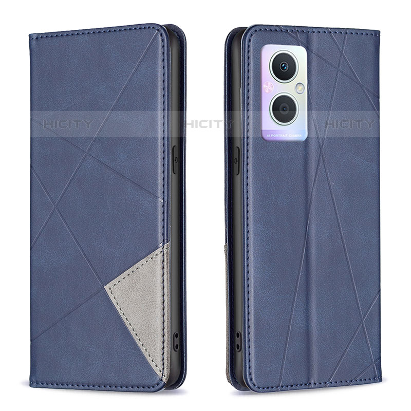 Coque Portefeuille Livre Cuir Etui Clapet B07F pour OnePlus Nord N20 5G Bleu Plus